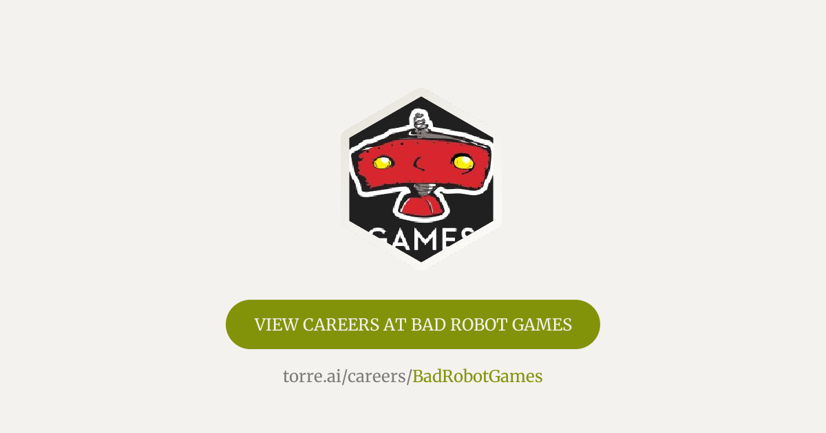 Careers at Bad Robot Games | Torre.ai