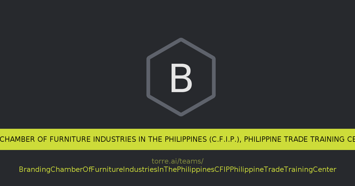 Branding Chamber of Furniture Industries in the Philippines (C.F.I.P