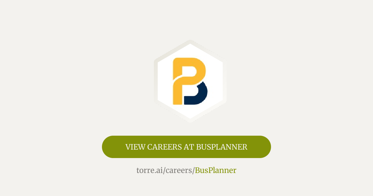 Careers at BusPlanner | Torre.ai