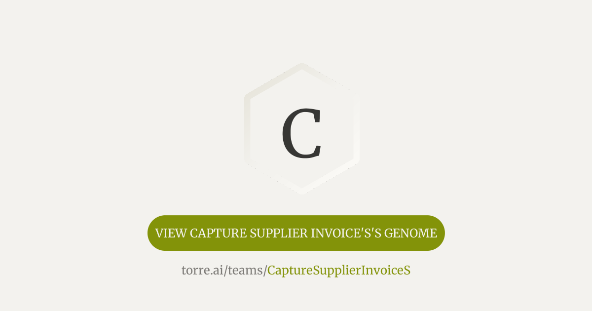 Capture Supplier Invoice's | Torre
