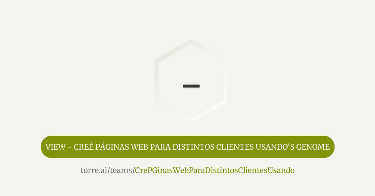 - Creé páginas web para distintos clientes usando | Torre