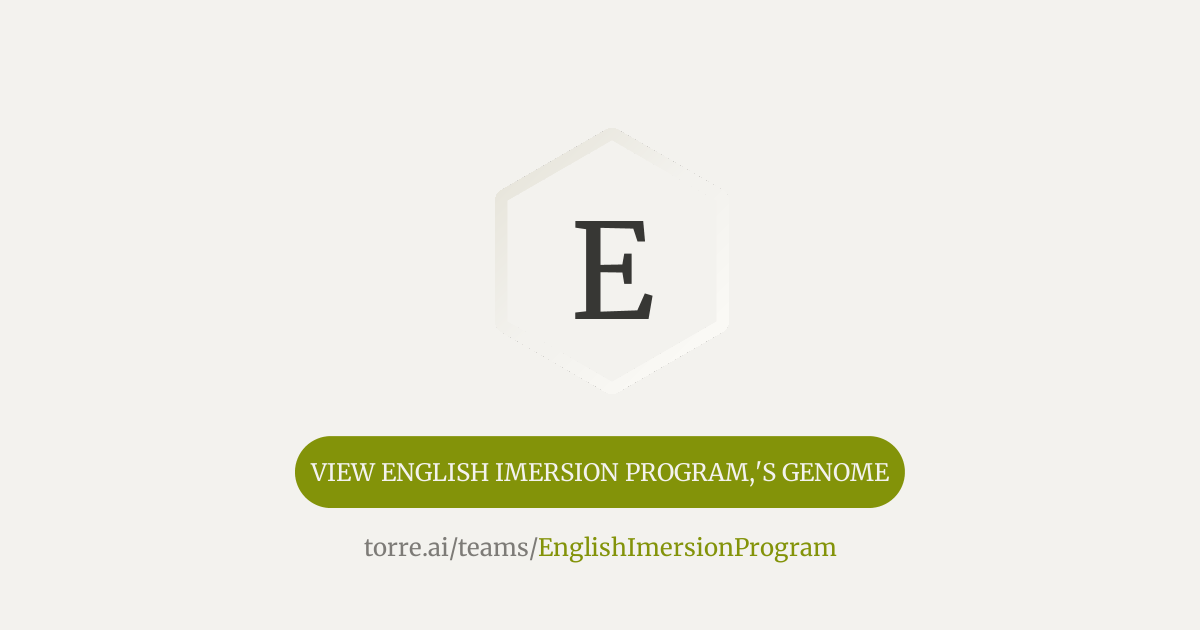 English Imersion Program, | Torre
