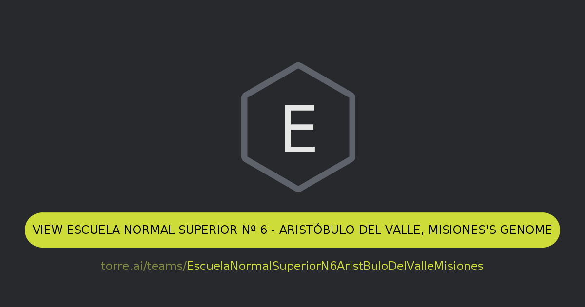 Escuela Normal Superior Nº 6 - Aristóbulo del Valle, Misiones | Torre