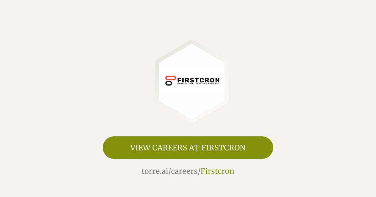 Careers at Firstcron | Torre.ai