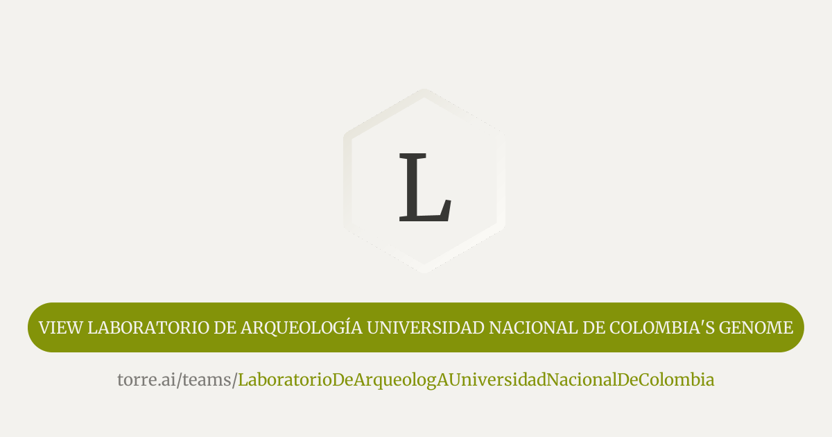 Laboratorio de Arqueología Universidad Nacional de Colombia | Torre
