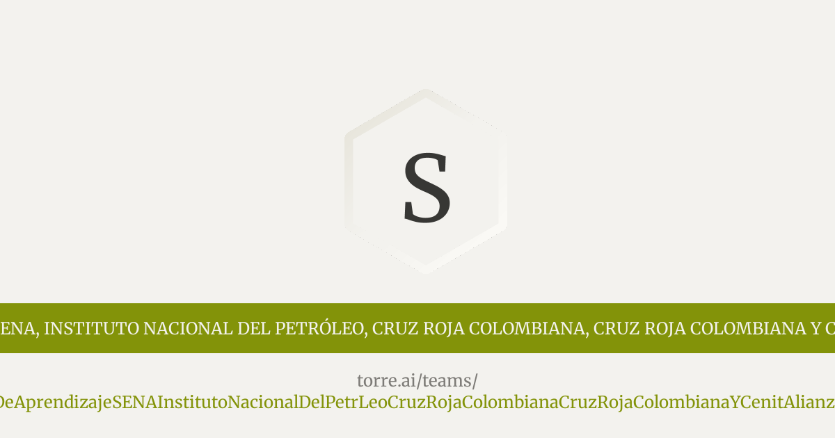 Servicio Nacional De Aprendizaje SENA, Instituto Nacional del Petróleo ...