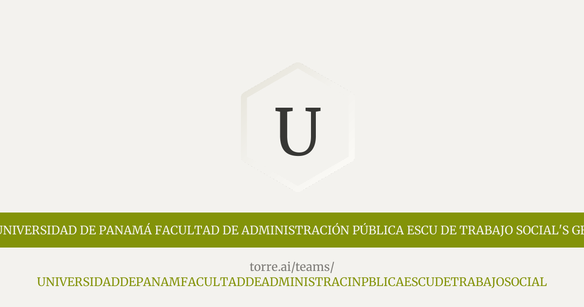 UNIVERSIDAD DE PANAMÁ FACULTAD DE ADMINISTRACIÓN PÚBLICA ESCU DE ...