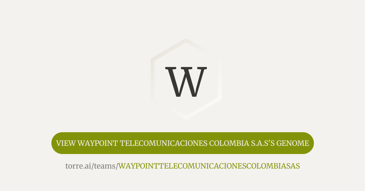WAYPOINT TELECOMUNICACIONES COLOMBIA S.A.S | Torre