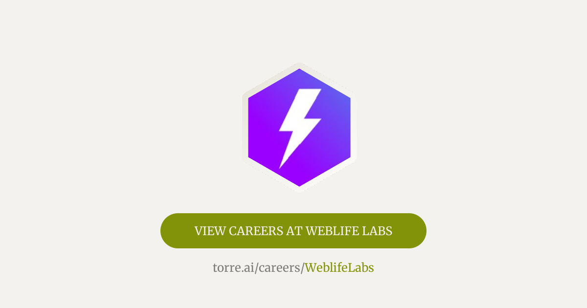 Careers at WebLife Labs | Torre.ai