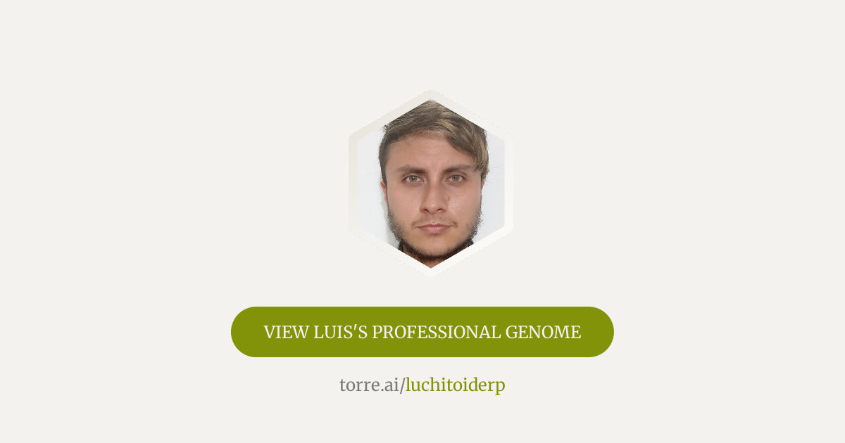 Luis Ramirez Technical Support Engineer | Full Stack Developer | Torre.ai