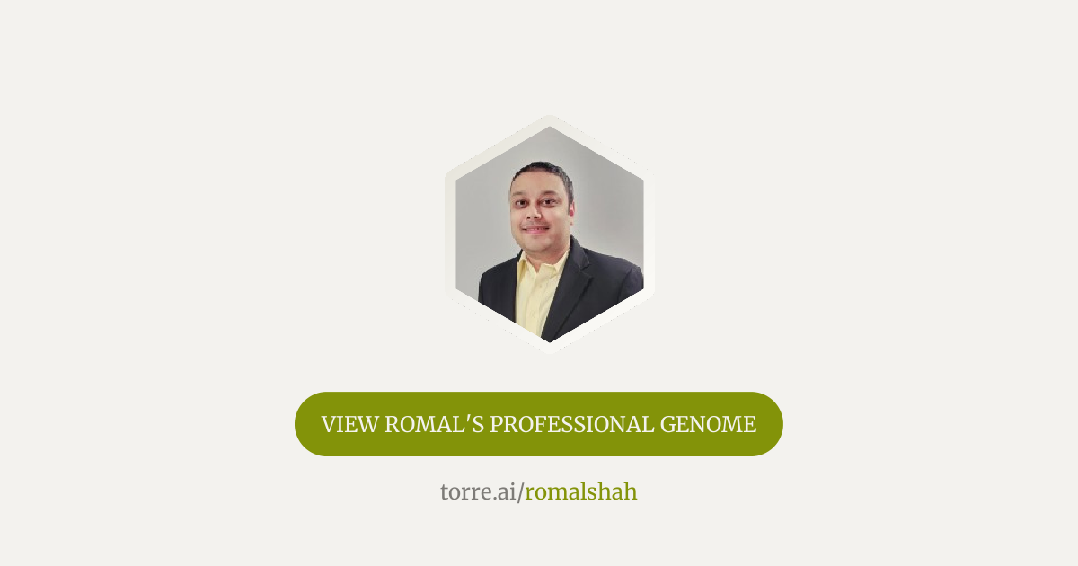 Romal Shah Senior Information Security Consultant | Torre.ai