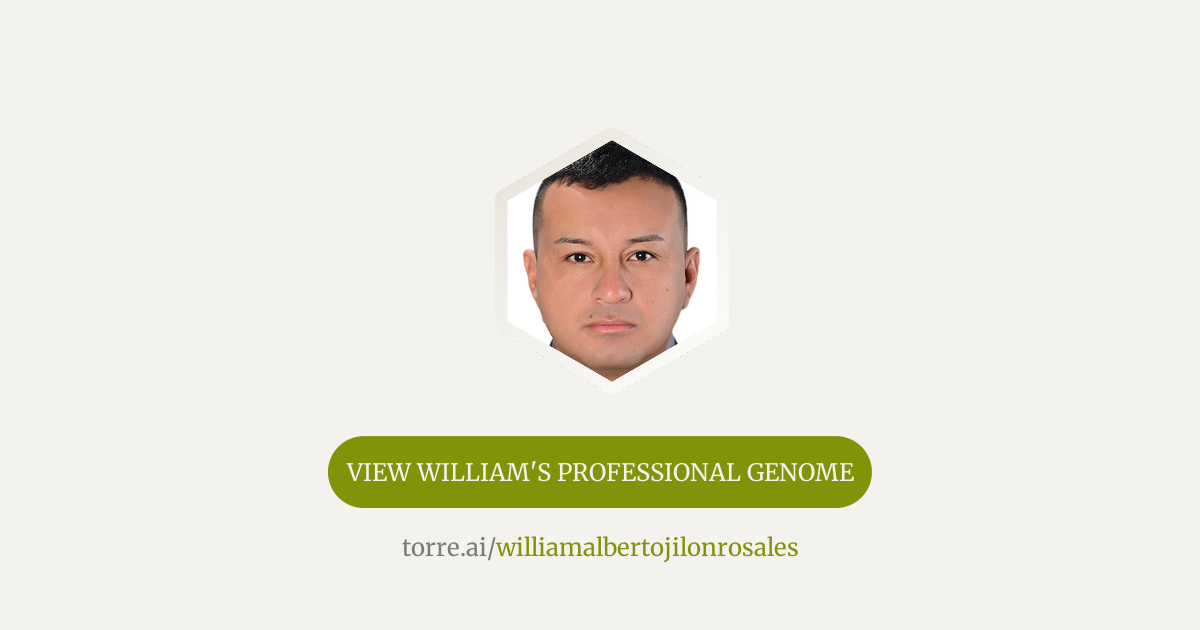 William Alberto Jilon Rosales Supervisor de Operaciones | Torre.ai